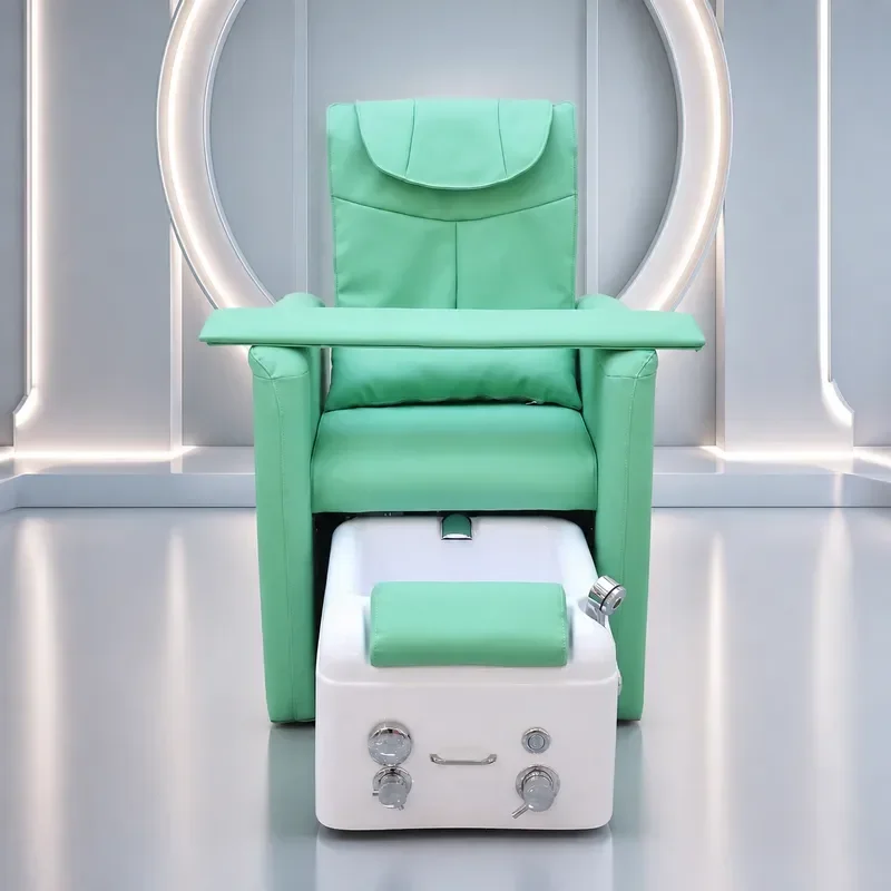 New Electric Manicure Sofa Chair Reclining Foot Massage Beauty Eyelash Treatment Bed Embroidery Foot Therapy Couch
