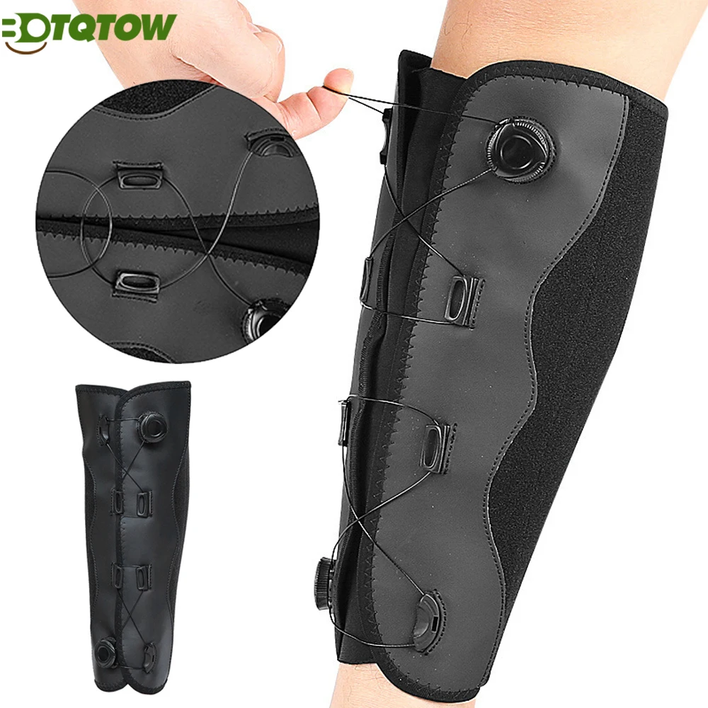 

Calf Brace - Adjustable Shin Splint Support - Lower Leg Compression Wrap Increases Circulation - Calf Sleeve for Men and Women
