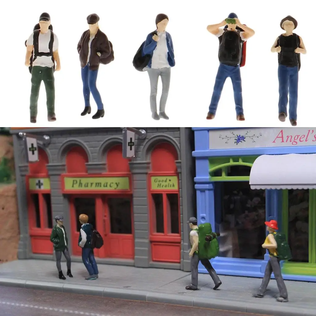 

Diorama People Figures 1/64 Resin Miniature Objects Scene Model Kit for Layout Display