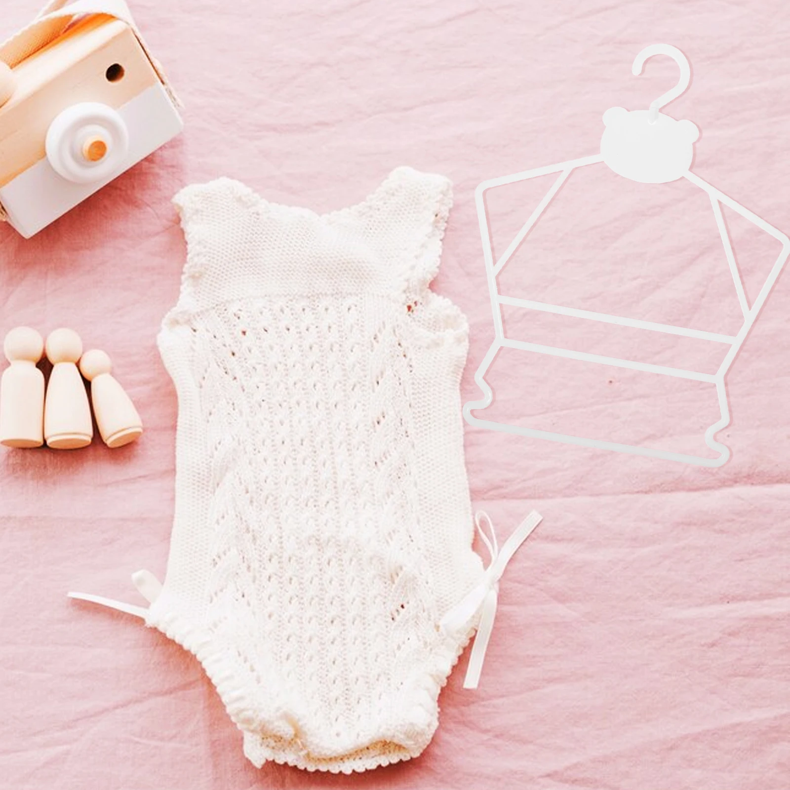 

10pcs Kids Hangers Children Clothes Rack Baby Swimsuit Infant Plastic Set White Storage Closet Dry Wardrobe Organize
