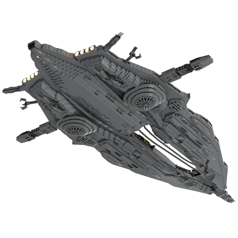 Bloc de construction MOC Wraith, modèle de bateau de ruche, briques de vaisseau spatial, bricolage, Collection à assembler, espace, affichage créatif, jouet cadeaux, 22372 pièces