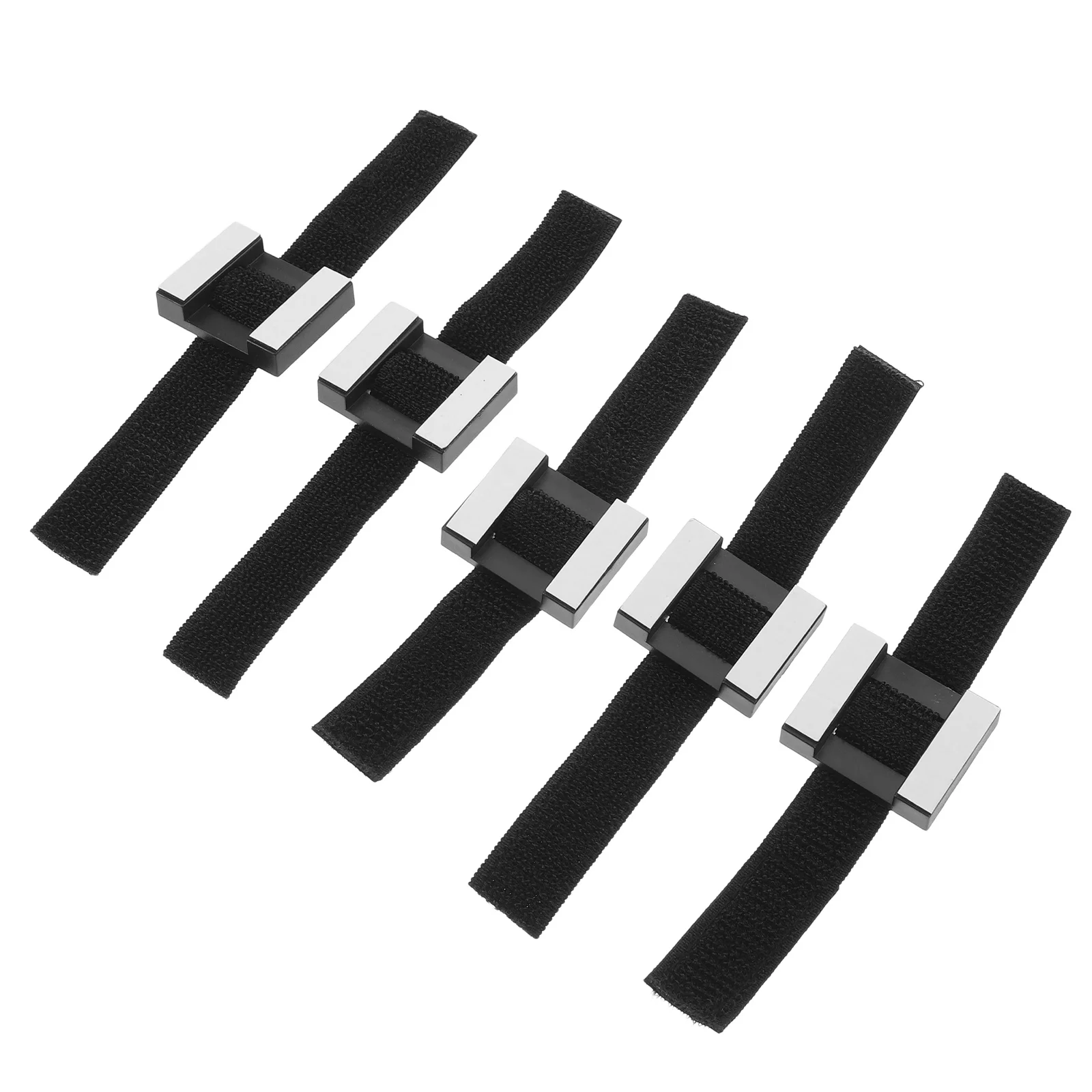 

5Pcs Adjustable Microphone Clip Lightweight Mic Clamp Holder Touch Fastener Wireless Mic Clip Mount for Live Streaming