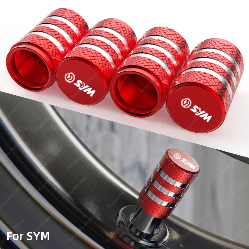 

Motorcycle Accessories Airtight Cover For SYM JP150 GR125 fiddle 3 FNX150 maxsym 400i 600i Tire Valve Stem Caps