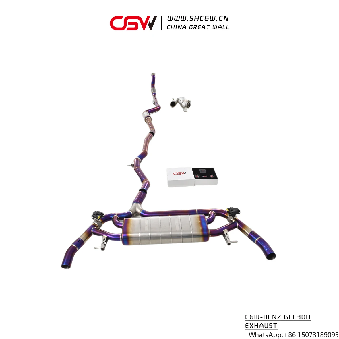 

Гоночная выхлопная система для GLC300 2.0T (2016-2018) из титанового сплава, с клапаном Valvetronic, тип Catback