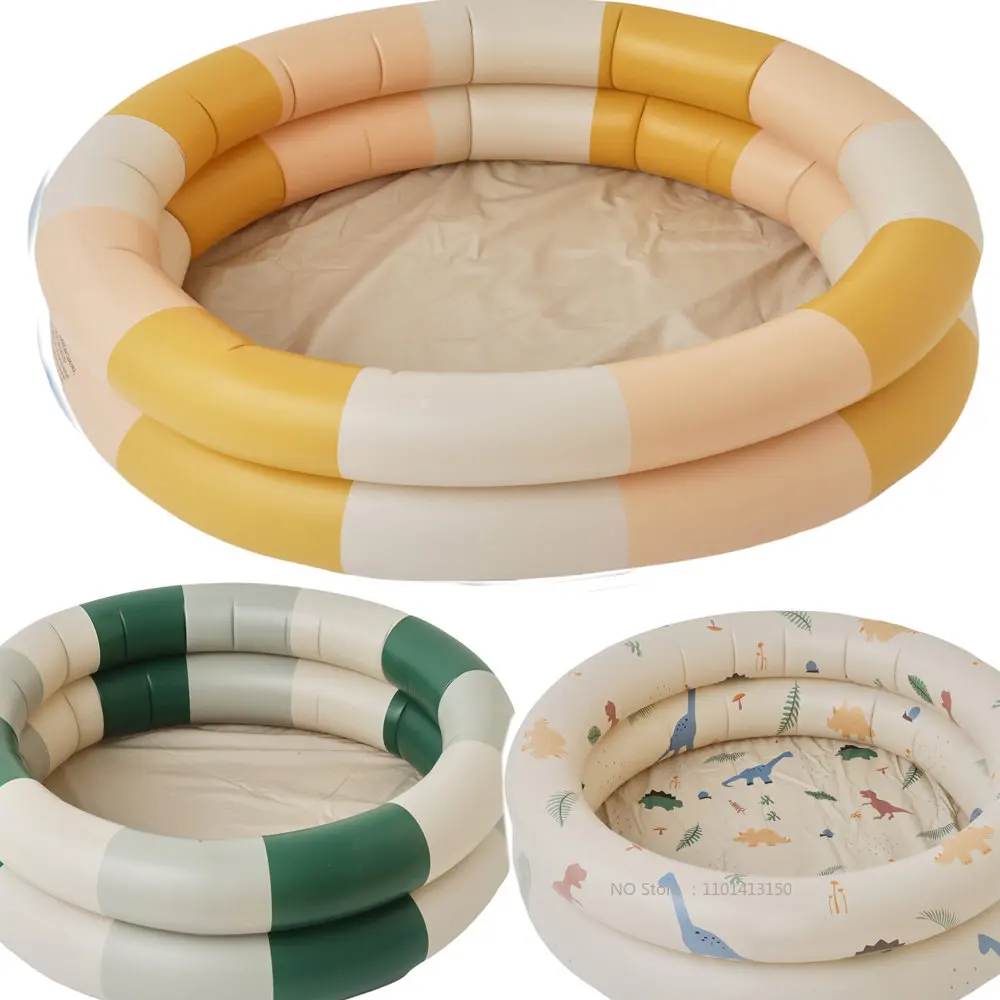 NEW Baby Inflatable Swimming Ring Portable Kids Children Round PVC Swimming Pool Summer Water Game Play Kiddie Paddling Pool