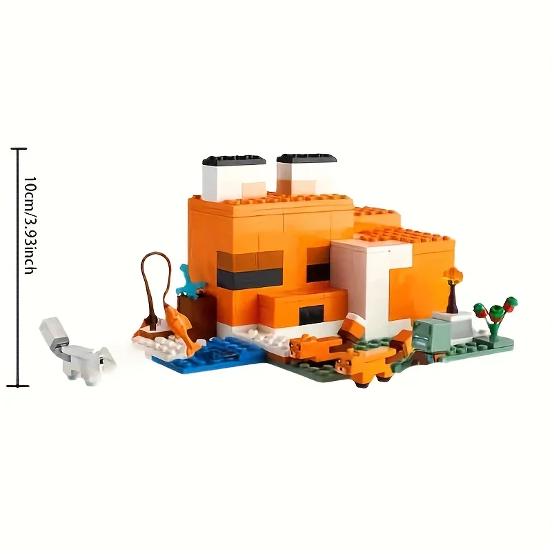 Giocattoli educativi per bambini Cartoon Fox Lodge House Model Building Blocks Kit Giocattoli Regalo per il compleanno di Natale