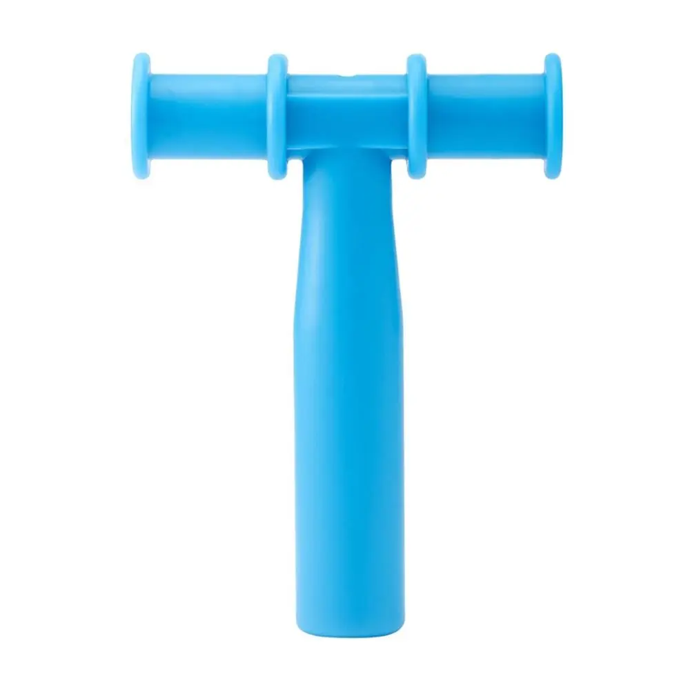 أداة تدريب عضلات الفم على شكل حرف T للأطفال أداة علاج حسية تعليمية من السيليكون للأطفال قابلة للغسل