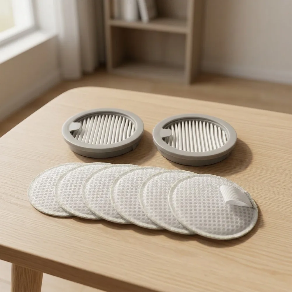 For Washable Filter Kit Compatible with For Xiaomi E204 Vacuum Cleaner 1 Cartridge + 2 Filter Discs Direct Swap
