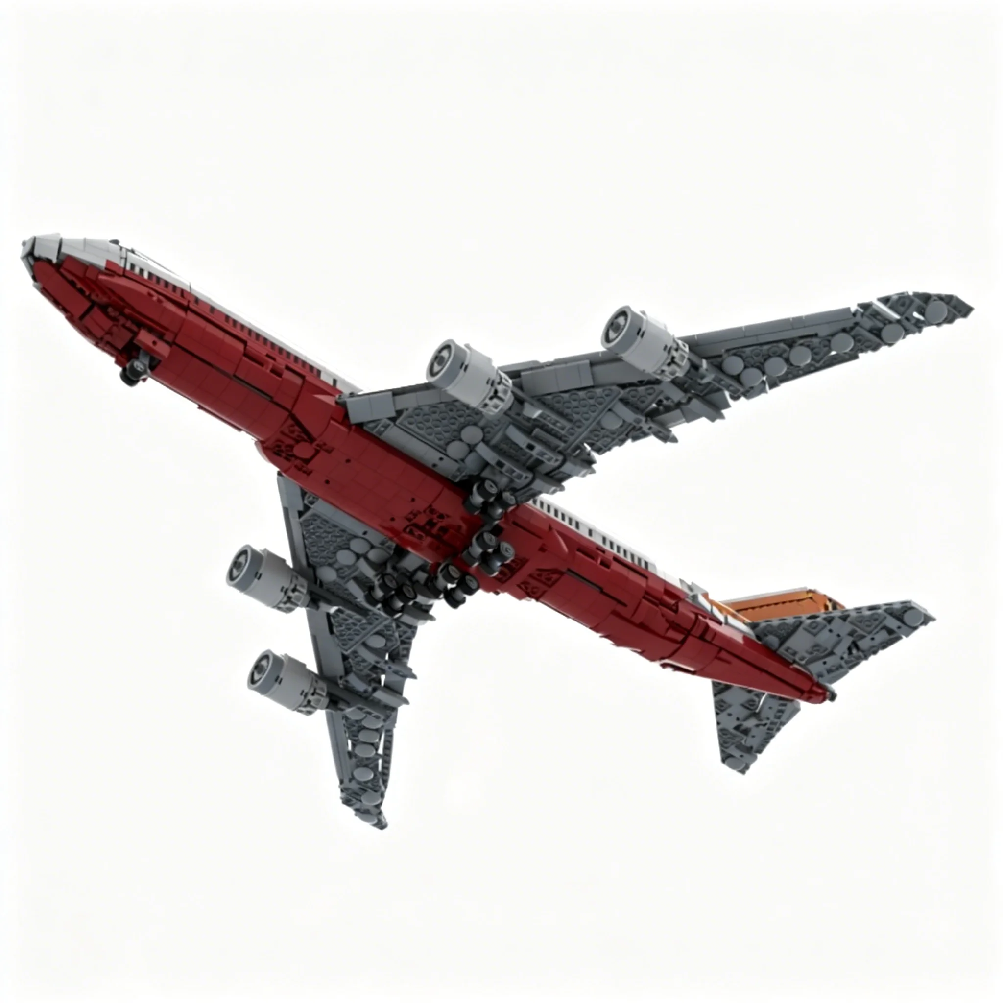3183pcs MOC Icons Boeings 747-8I Factory Livery Full Interior Model Building Blocks Christmas Gift Architecture Collection Idea