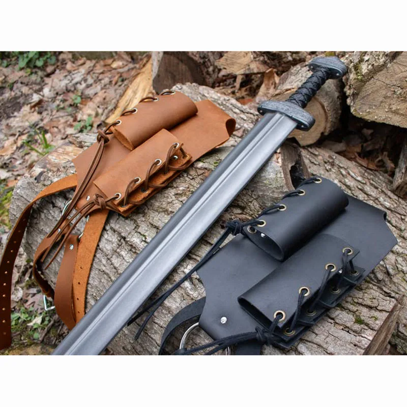 

Средневековый рыцарь сзади, двойной меч, чехол, держатель нохов, викинг, пиратский воин, аксессуар для костюма для косплея, реквизит для Хэллоуина