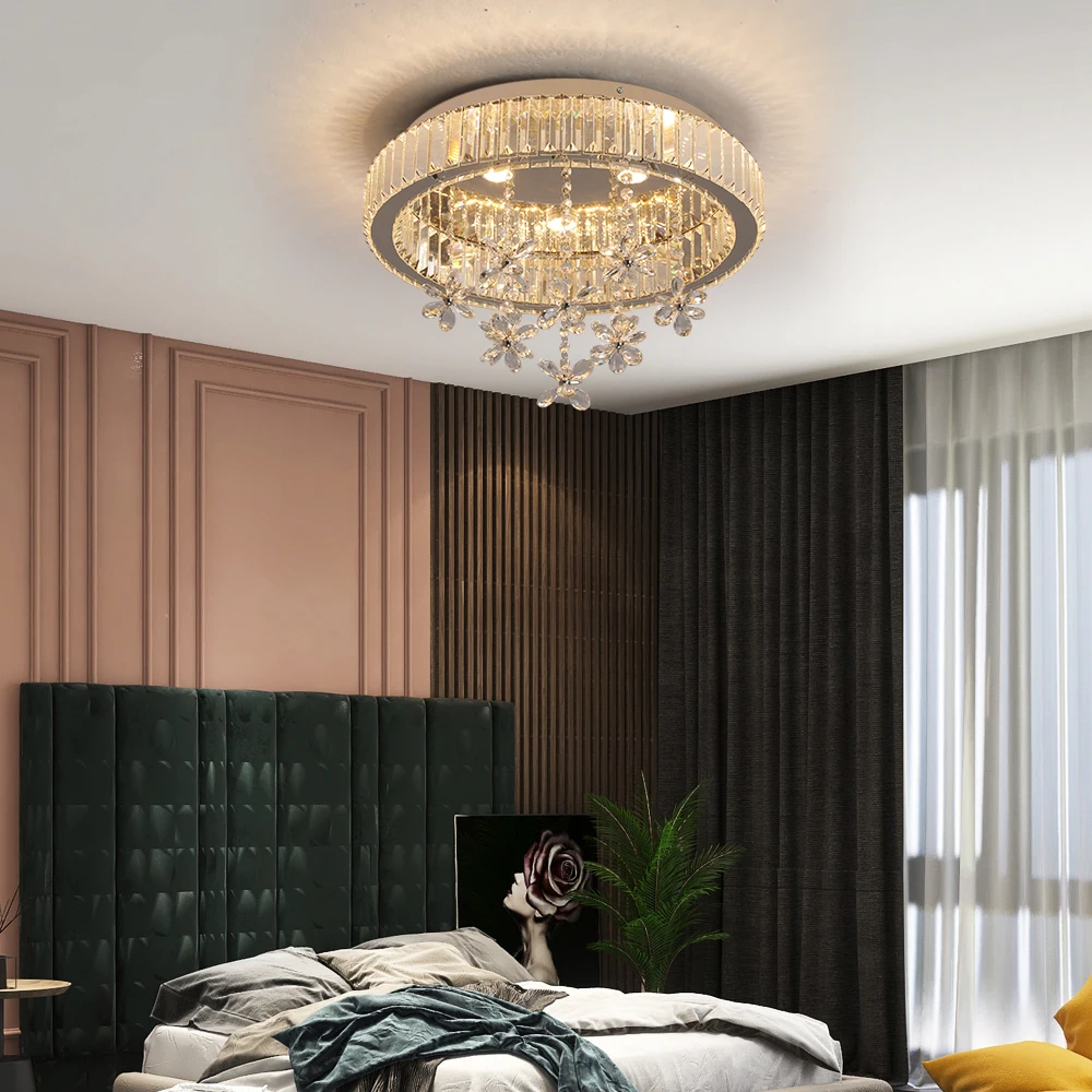 VETRULUS Kristall-LED-Deckenleuchte, moderner Kronleuchter, Pendelleuchte, luxuriöse Wohnraumdekoration, Esszimmerdekoration, Leuchten, Lüster – Detail 3