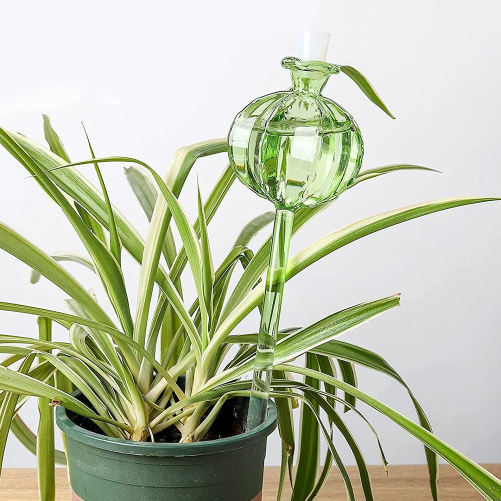 

4Pcs Automatic Plant Watering Globe Clear Glass Bulb Self Watering Device for Bonsai Indoor Garden Flower Pot Plants