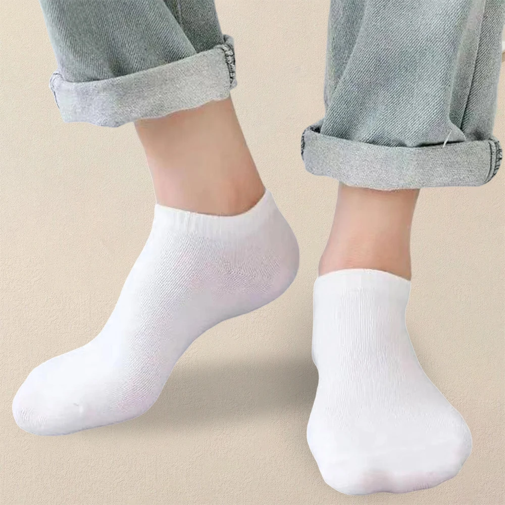 30 Pairs Women Solid Color Ankle Socks Lightweight Breathable Comfortable Deodoriz Sweat Absorbing Low Chest Ankle Socks Socks