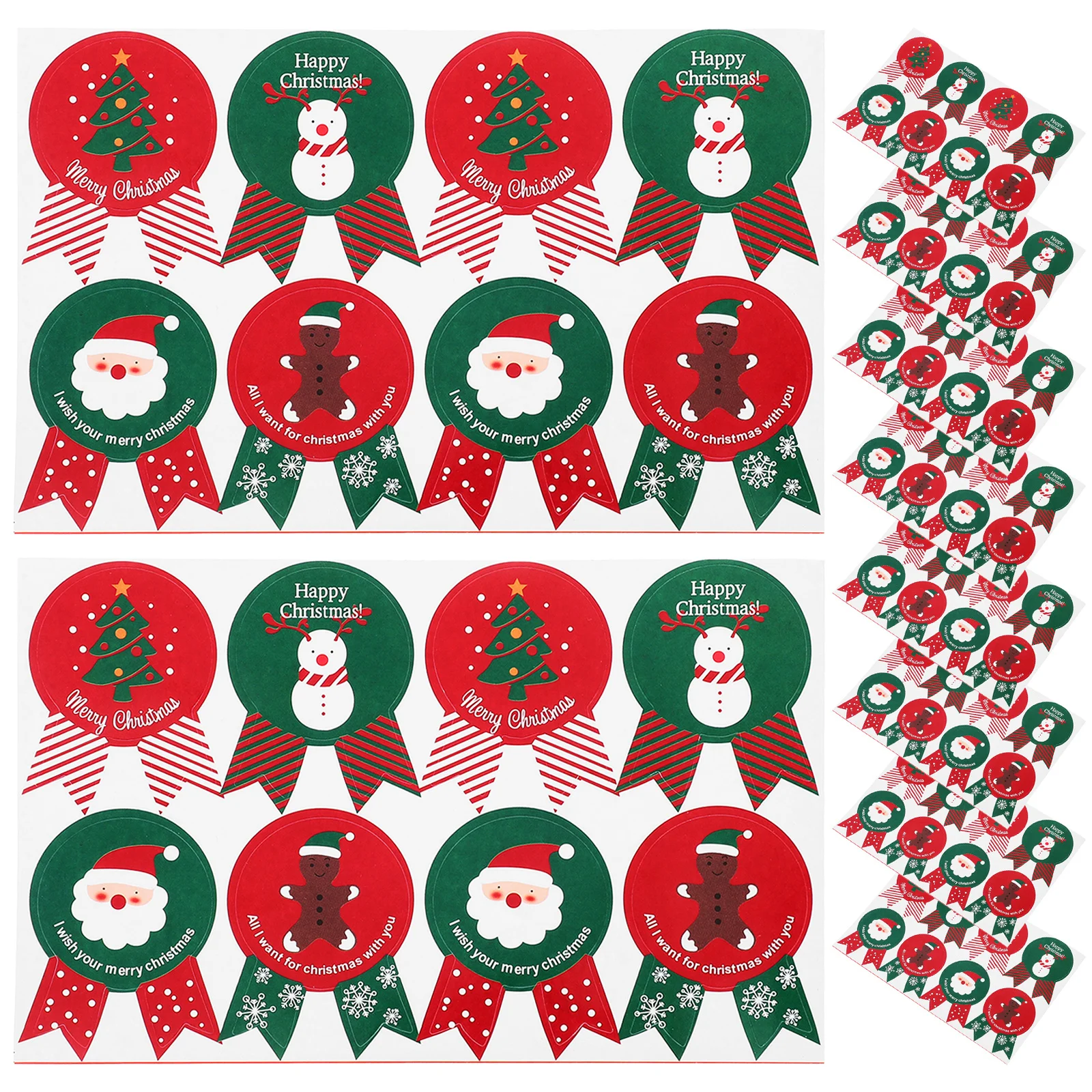 20 قطعة ملصقات مغلف عيد الميلاد عطلة تحية تسميات صندوق الخبز التعبئة والتغليف الأختام الفصول الدراسية المكافآت الشتاء الحرفية ثلج #3
