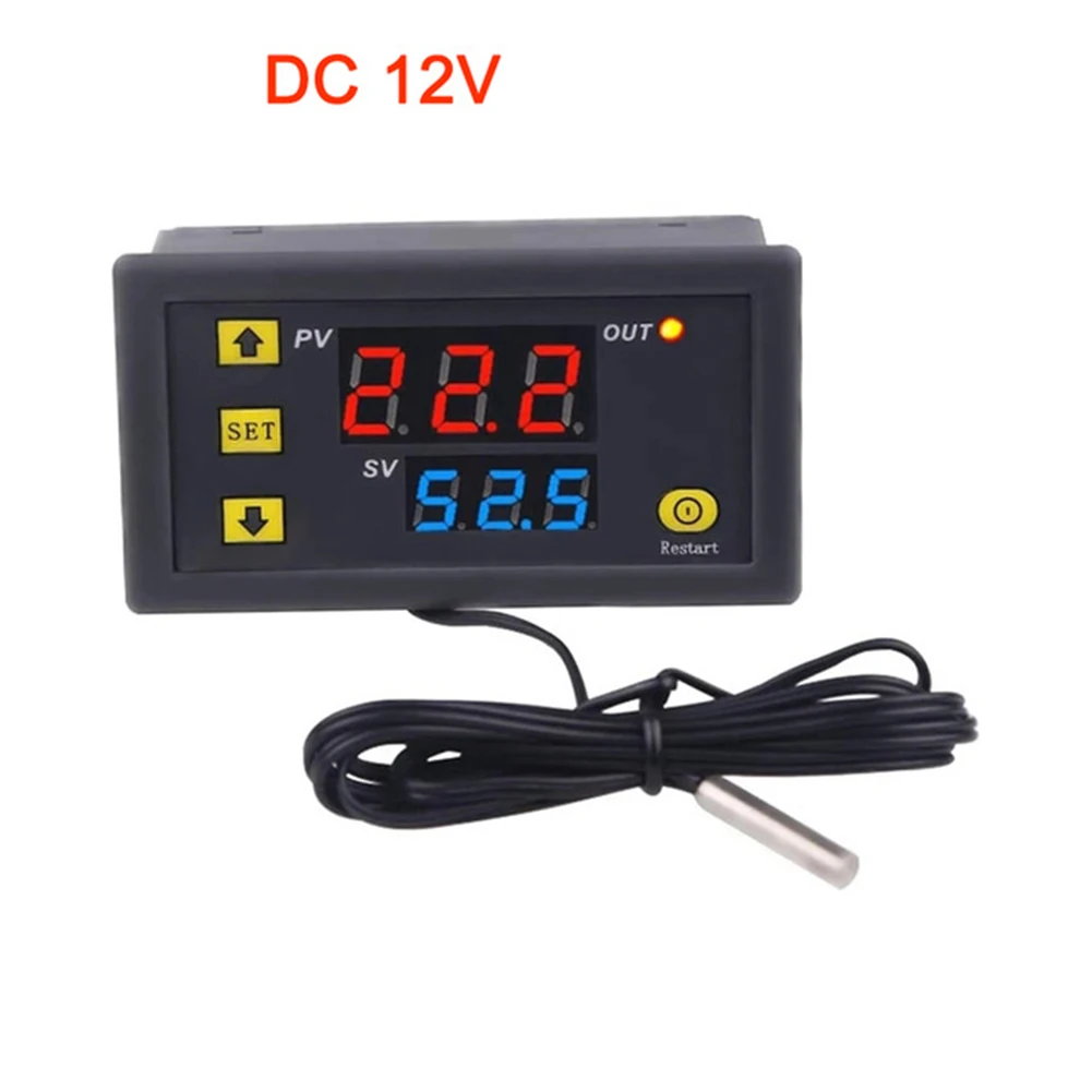 1pc Intelligent Thermostat W3230 Mini Digital Temperature Controller -55~120℃ Heating Cooling Control Thermostat Tools Parts