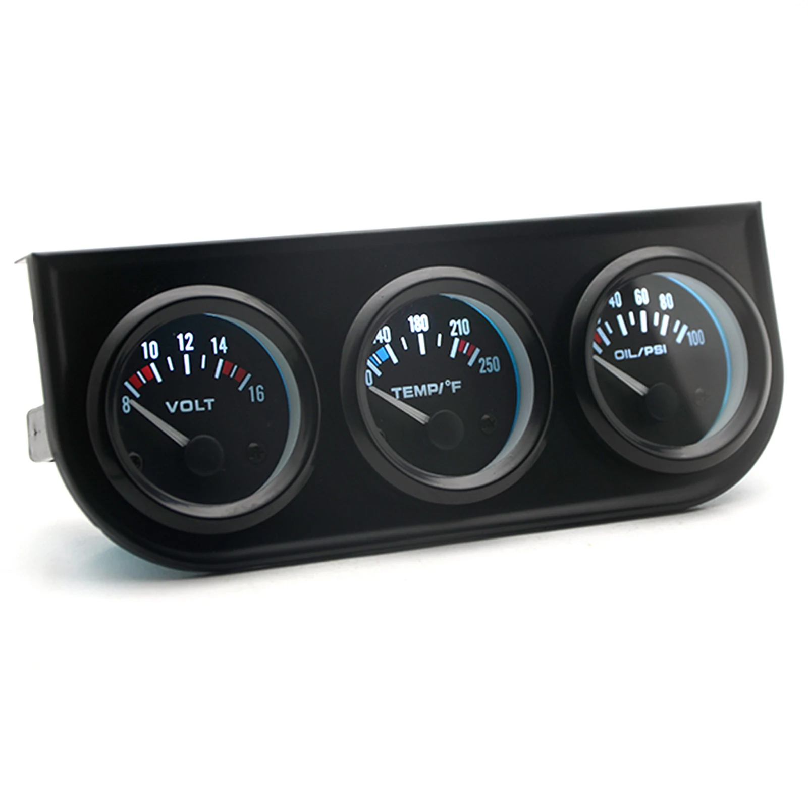 

3 in 1 Car Meter Auto Gauge Voltmeter Water Gauge and Oil Press Gauge 52mm Triple Gauge Kit