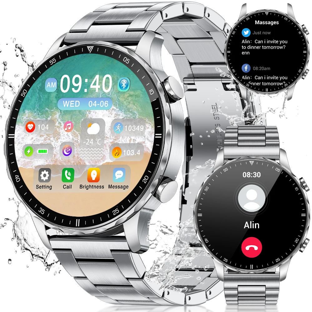 

LIGE 2025 New Outdoor Smart Watch Men Women IP68 Waterproof Bluetooth Call Health Monitoring 100+ Sports Mode Smartwatch 290mAh