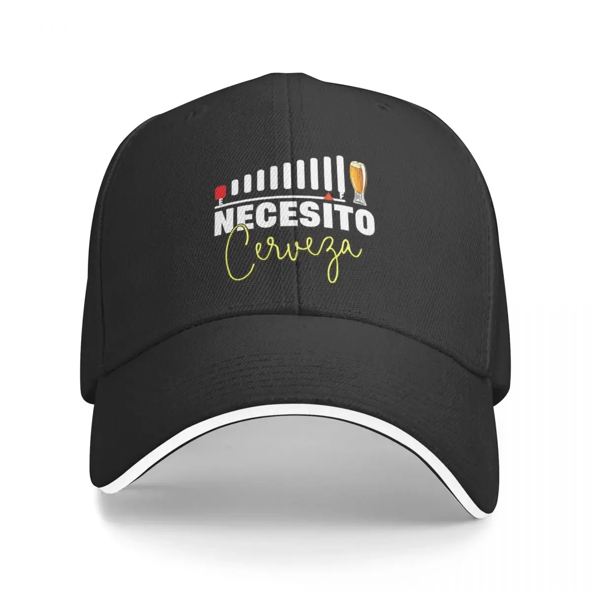 Necesito Cerveza Cool Baseball Caps Fashion Sandwich Caps Men Women Adjustable Dad Hat Sport