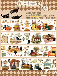 Autumn Small Elements Series Original Journal Decoration Masking Washi Tape and Paper PET Roll