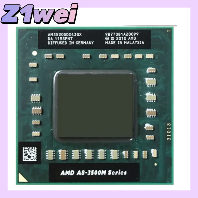 A8-3520M A8 3520M 1.6 GHz Quad-Core Quad-Thread CPU Processor AM3520DDX43GX Socket FS1 Freeshipping