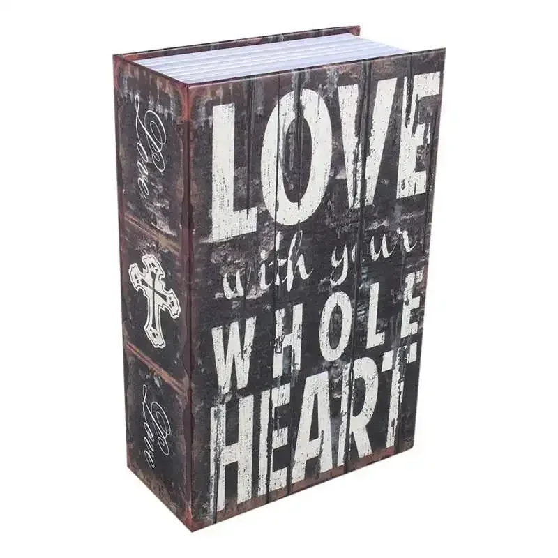 Secret Money Hidden Safe Security Box of Dictionary Book Shape Key Cash Jewelry Safe Deposit Mini Lock Box