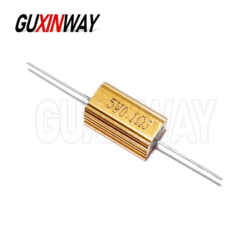 RX24 5W 10W 25W アルミパワーメタルシェルケース巻線抵抗器 0.01Ω～30KΩ 1Ω 2Ω 3Ω 5Ω 6Ω 8Ω 10Ω 20Ω 100Ω 150Ω 1KΩ 10KΩ 20KΩ 100KΩ