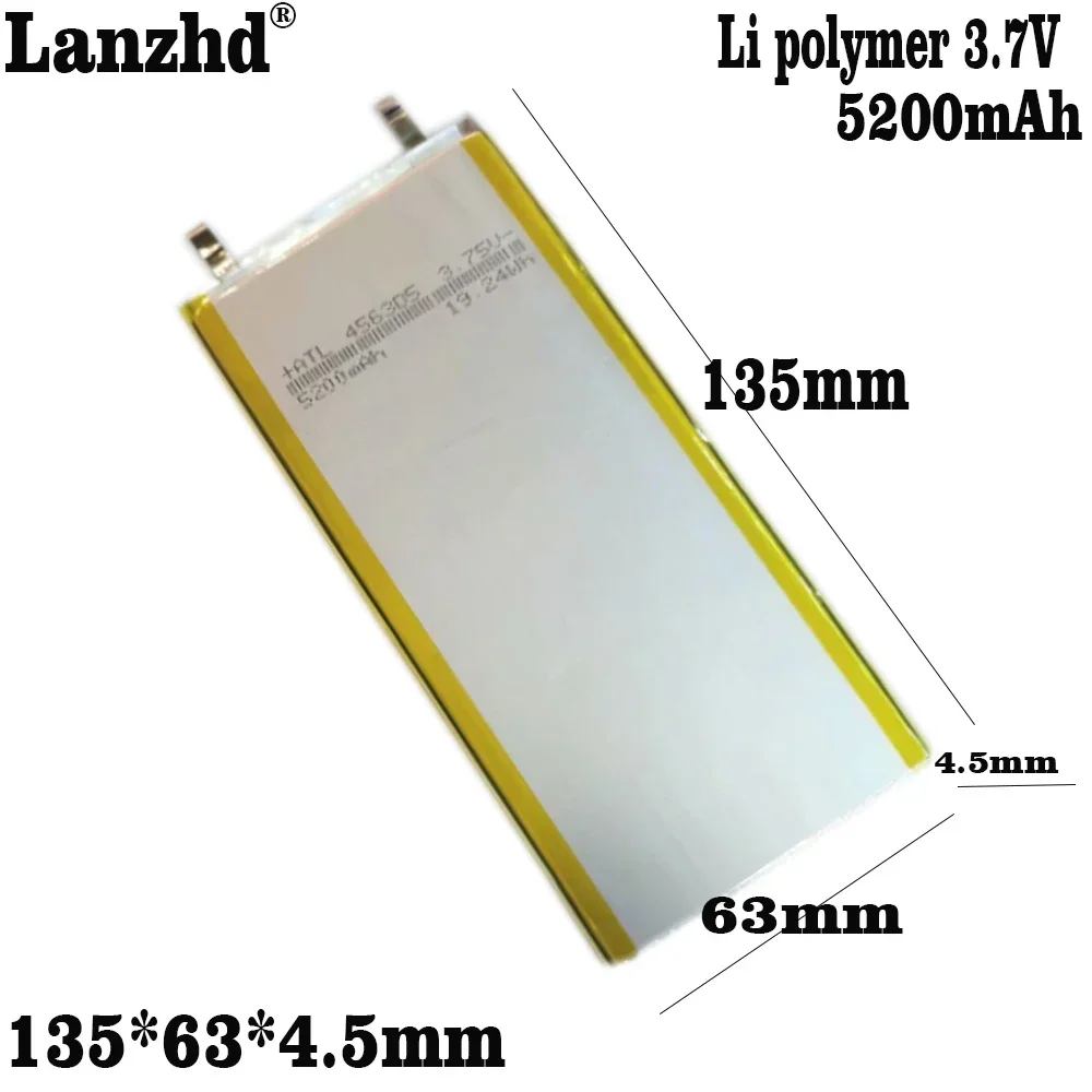 

1-10pcs Tablet pc 3.7V 5200mAH Li polymer lithium ion Rechargeable batteries for tablet pc 7 inch 8 inch 9inch 4563135