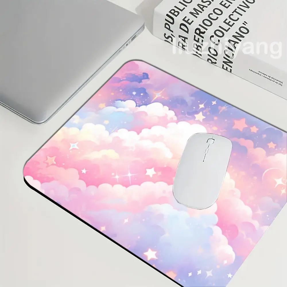 

Colorful Clouds Mouse Pad 40X45cm Large Square Computer Office Game Table Mats Rubber Anti-slip Mousepads Small Decor Desk Pads