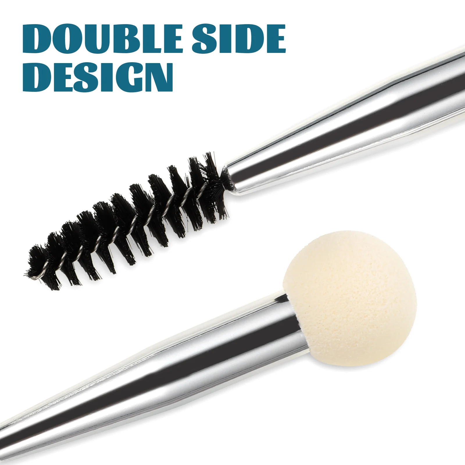 

6Pcs Double End Makeup Sponge Brush Kit Eyelash Eyebrow Mascara Applicators Makeup Tools Eyebrow Brush Make Up Sponge