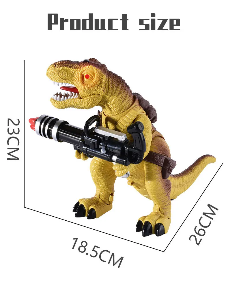 RC dinozaur Raptor z dźwiękiem 2.4G zdalnie sterowana zabawka elektryczny chodzący smocze zabawki dla dzieci prezenty świąteczne