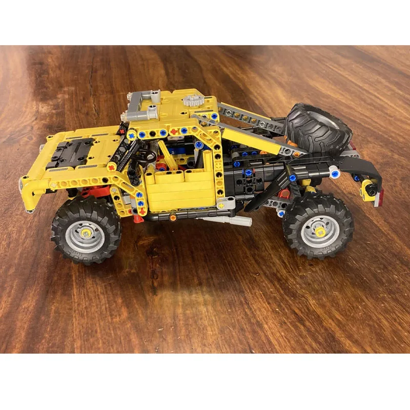 

MOC-62805 Классический новый желтый самосвал, модель строительного блока, 665, детали, игрушка-конструктор на день рождения, подарок для мальчиков и детей