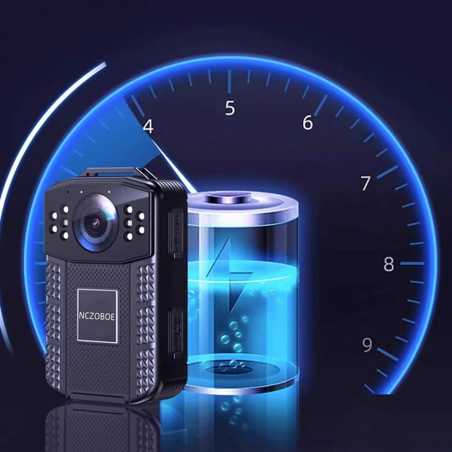 NCZOBOE  Body Worn Mini Camera Police HD 1296P DVR Video Recorder Security Cam 170 Degree IR Night Vision Mini Camcorders