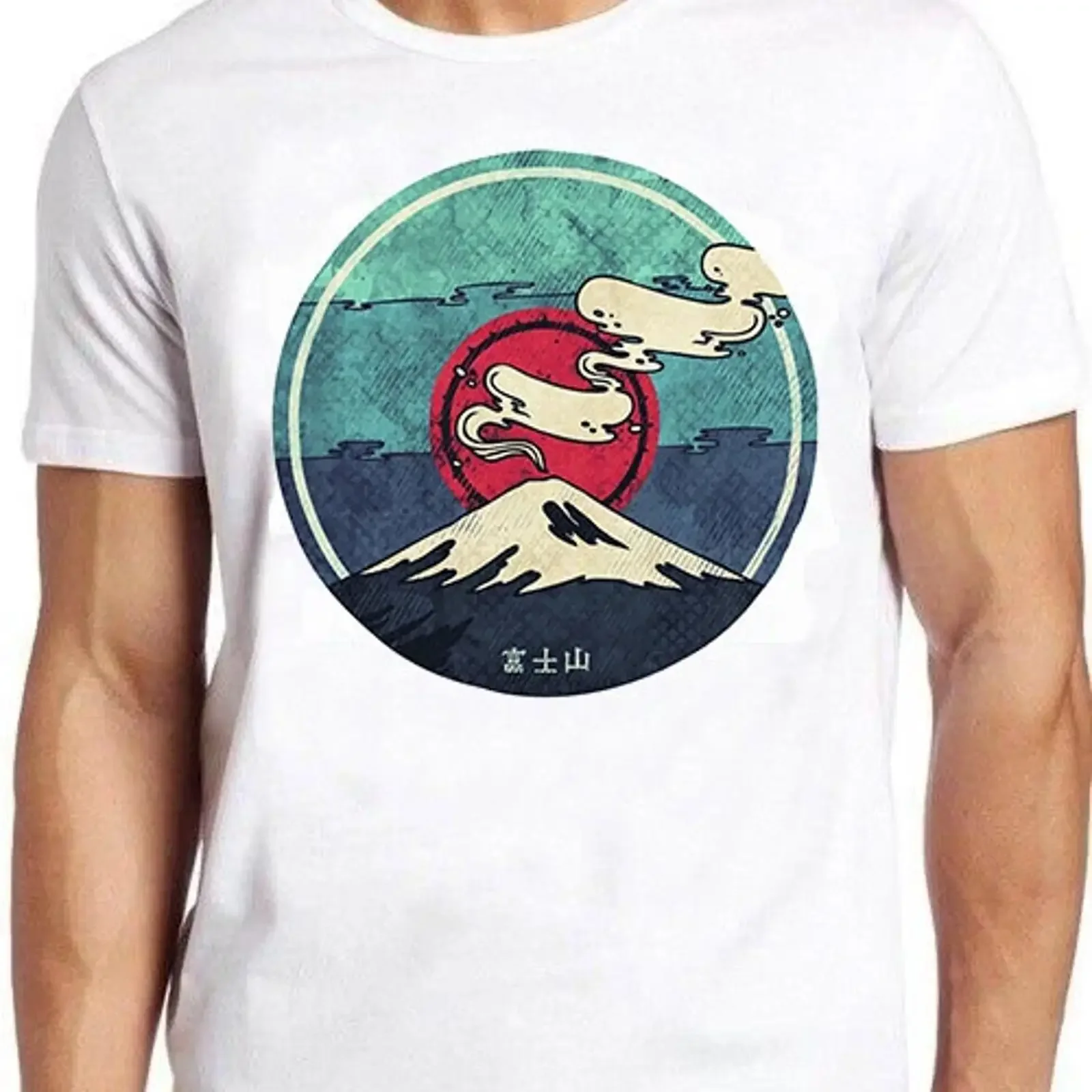 Fuji T Shirt san Mount Japan Iconic Volcano Tokyo Cool 459 vintage Washed Casual homme Soft graphic Top For Everyday Wear