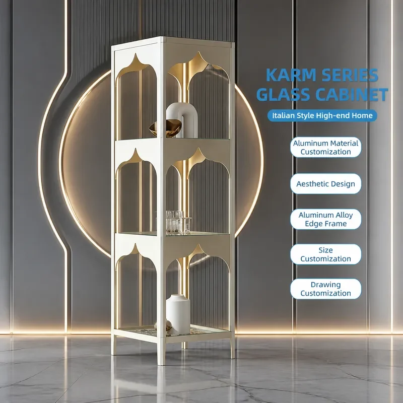 Aluminum Alloy Jewelry Display Stand Multi Layer Ornament Cabinet Flower Rack Decorative Shelf Floor Standing Storage Unit