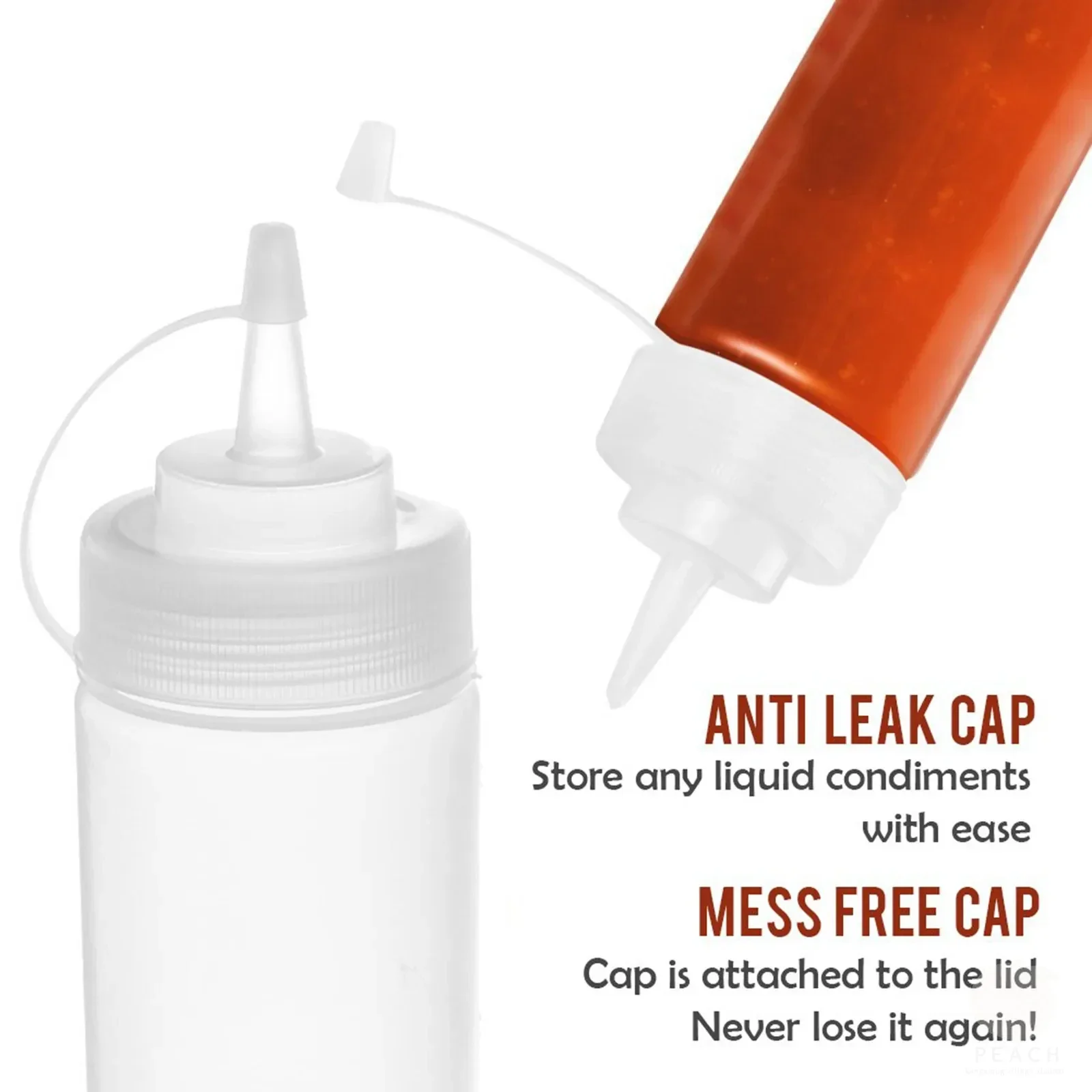 3 قطعة * 2 زجاجات ضغط البهارات الصلصات الساخنة زجاجات زيت الزيتون كاتشب الخردل موزعات اكسسوارات المطبخ الأدوات 240 مللي #5