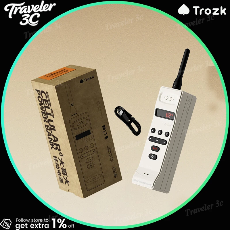Trozk TP08 Power Bank 165W 20000Mah 3C Certified High Capacity Fast Charging Portable Charger Allowed On Plane Polar Bear White