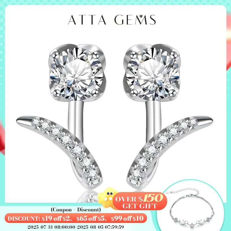 

New Arrivals Moissanite Diamond Stud Earrings Sterling Silver Earrings Stud 925 Moissanite Earrings Engagement Jewelry for Women