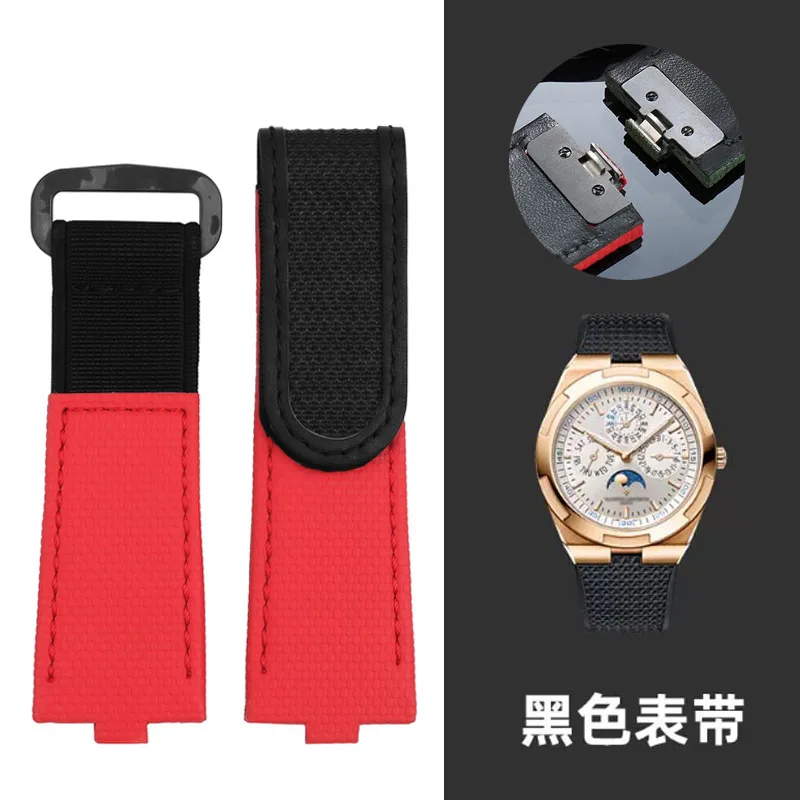 7mm FKM Rubber Watchband for Vacheron Constantin Four Seas 4500V 5500V 7920 Fluororubber Watch Strap Quick Release Bracelet