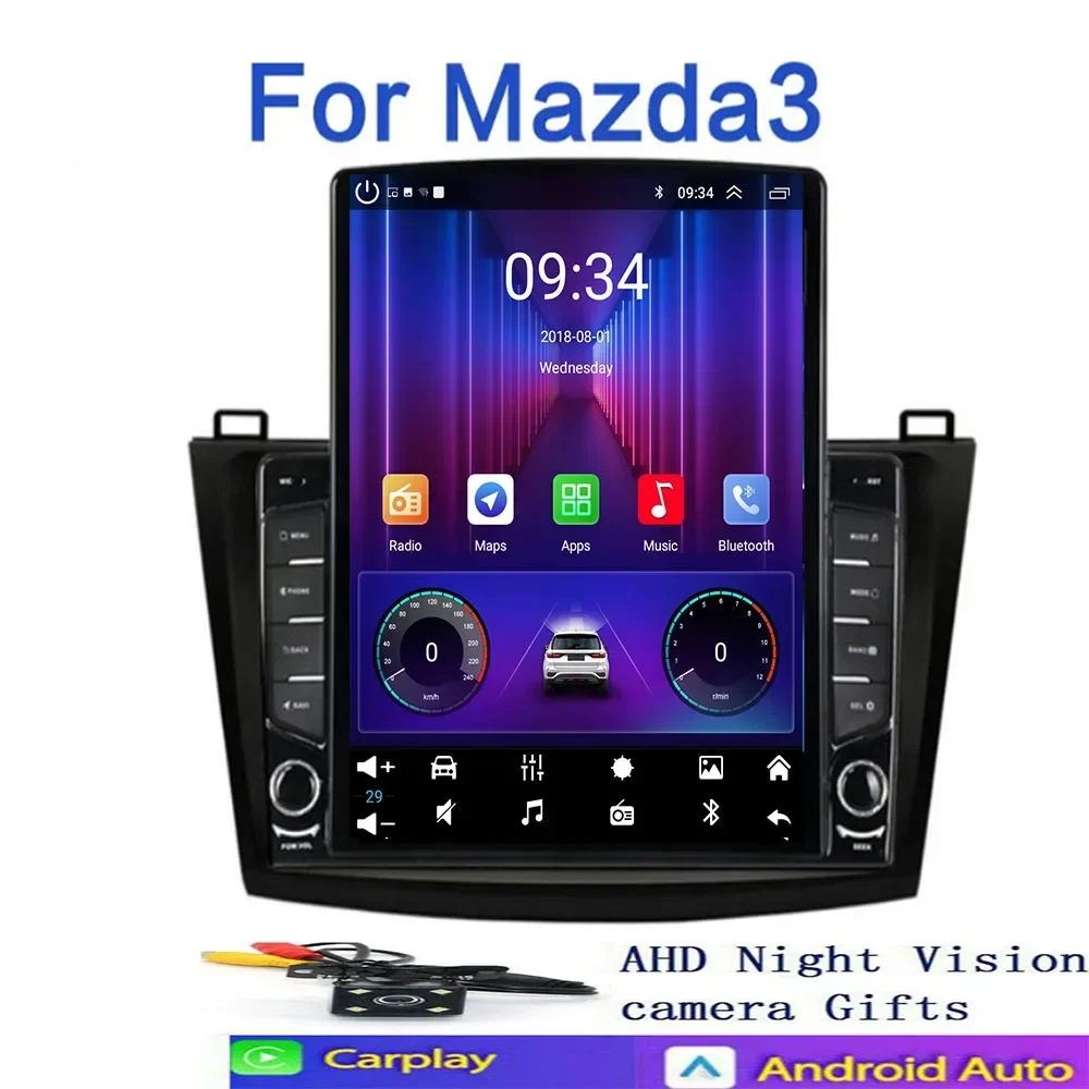 8 + 128G راديو السيارة ثماني النواة لمازدا 3 2010 2011 2012 2013 Carplay 5G مشغل فيديو الوسائط المتعددة GPS 2din Autoradio أندرويد السيارات BT