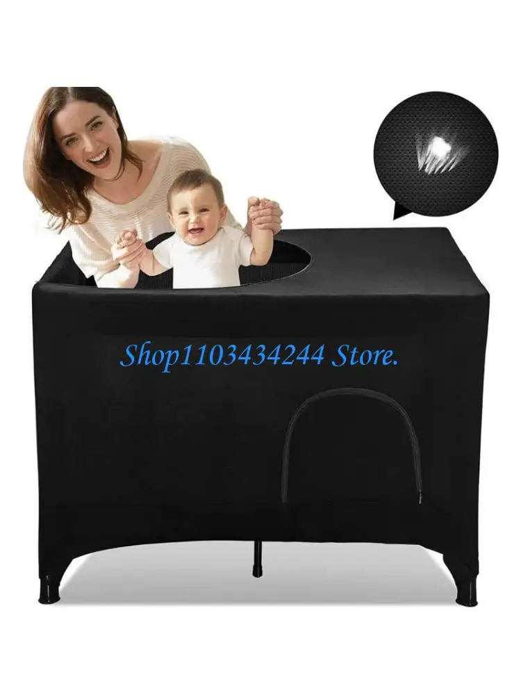  Elastic Fabric Baby Bed Cover Crib Sunshade Sleeve for Infant Playard Crib