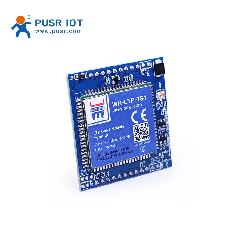 (Prezzo per 2 pezzi) Modulo di comunicazione PUSR LTE CAT 1 Supporta protocollo LTE e GSM TCP/UDP SMS HTTP e MQTT WH-LTE-7S1-E