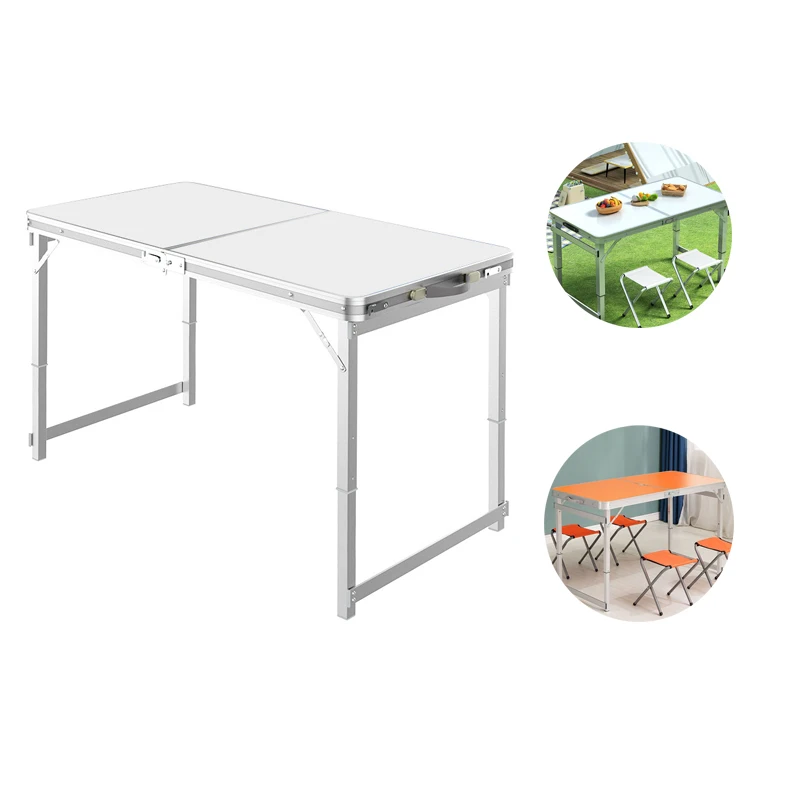 Modern garden metal 6-foot folding table, picnic banquet folding table