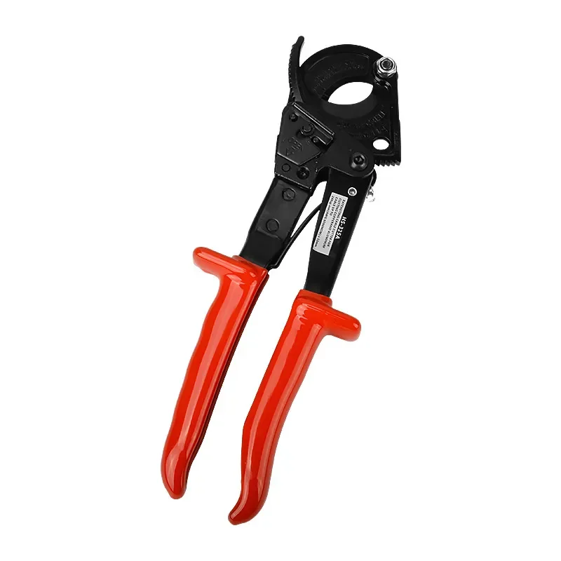 Ratchet Cable Cutter Scissor for Copper Aluminum Wire Insulation Stripping Heavy Duty Gear Mechanism Electrician Tool