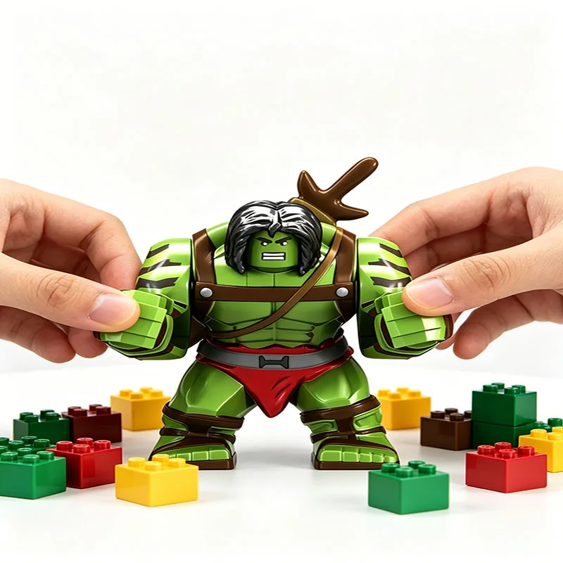 Superhero Action Figure Building Blocks – Thanos Spider-Man Venom Assembly Model Kit, Cool Puzzle Toy Gift for Kids