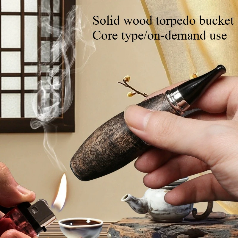 

Portable Cigarette Holder Smoking Pipes Lightweight Solid Wood Tobaccco Pipes 9mm Handheld Tobacco Pipes Smoking Accessories