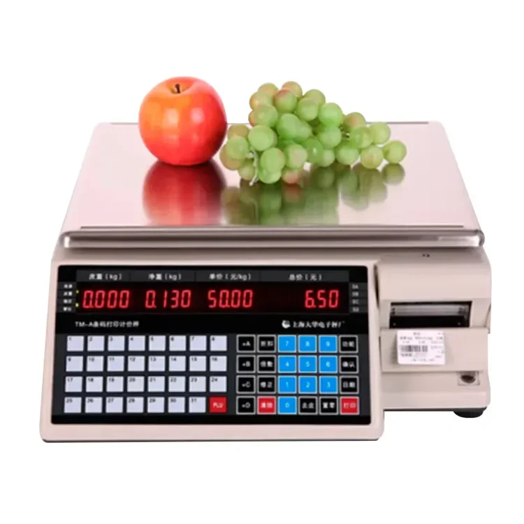 For Veidt Weighing TM-Aa Digital Price Computing Scale 30 Kg Fruit Vegetable Platform Label Cash Register Scale With Printer