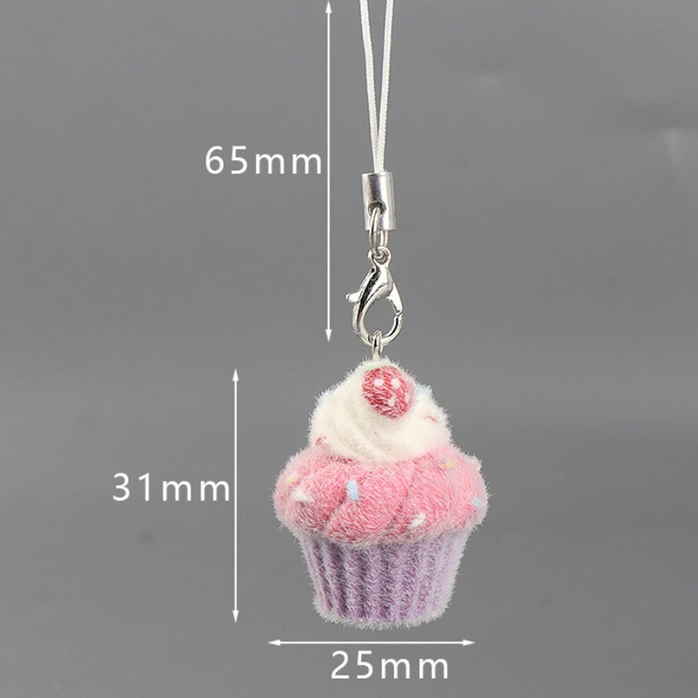 2026 الاتجاه الجديد يتدفقون ثلاثية الأبعاد الوردي الفراولة كعكة الحبل لطيف الهاتف Charms قلادة Kawaii ديناصور المفاتيح سماعة الزينة #4