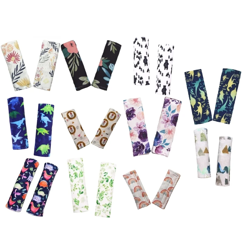 Car Belt Cover Soft Belt Cushion Shoulder Pad Pushchair Strap Covers Universal Protective Case Stroller Accessories