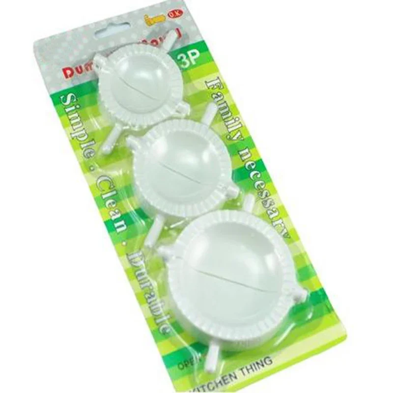 3 unids/set máquina para hacer dumplings molde de plástico para dumplings moldes de prensa de masa DIY cocina S/M/L jiaozi máquina para hacer dumplings utensilio de cocina