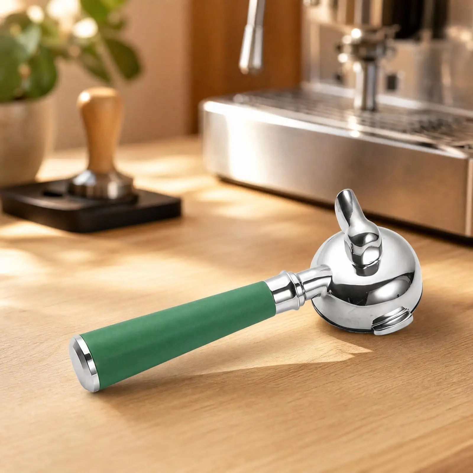 Espresso Machine Portafilter 58mm Single Spout Stainless Steel Handle for E